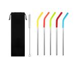 Metal Straw With Silicone Tips (set) view 1