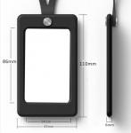 Silicone Work Card Case W/rope view 2