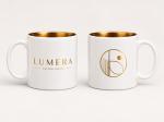 15 Oz Gold Interior Ceramic Mug view 2