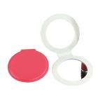 Portable Round Pu Makeup Mirror view 3
