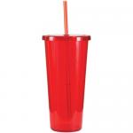 700ml Clear Drink Tumbler 22oz. Capacity view 3