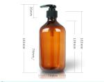 Brown Pump Container 500ml view 2