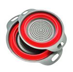 Silicone Collapsible Colander Set With Quick Draining view 2