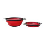 Silicone Collapsible Colander Set With Quick Draining view 1