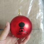 Solid Yellow Christmas Balls view 2