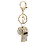 Rhinestone Whistle Key Chain view 2