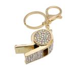 Rhinestone Whistle Key Chain view 3