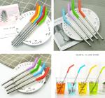 Metal Straw With Silicone Tips view 1