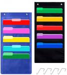 5 Pocket Hanging Wall Door File Organizer view 2