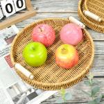 Custom Logo Rattan Tray Decorative Tray view 2